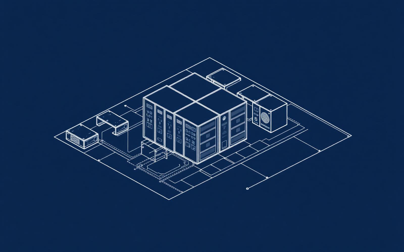 Schéma technique d'un data center